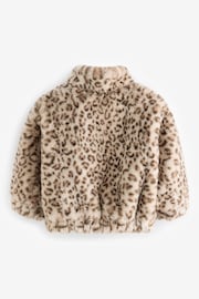 Animal Faux Fur Bomber Jacket (12mths-7yrs) - Image 7 of 8