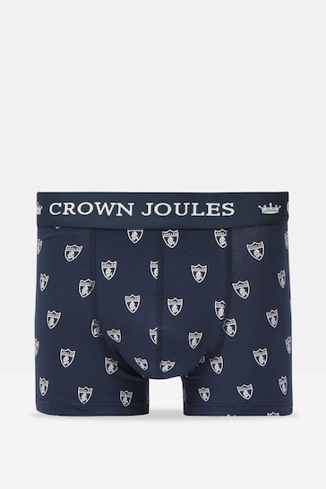 Joules Crown Joules Navy Crest Cotton Boxer Briefs (2 Pack)