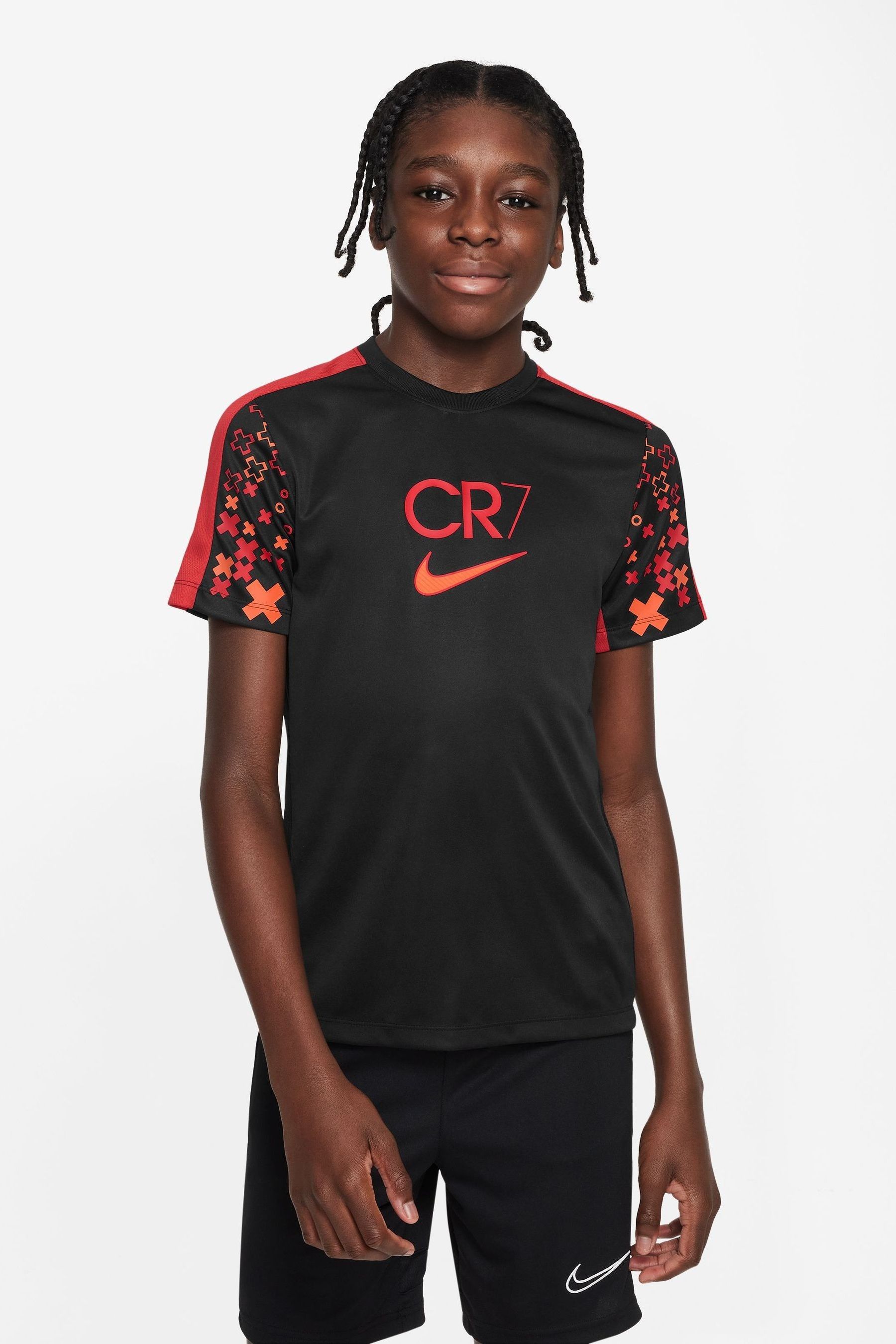 Nike black and deals orange t shirt