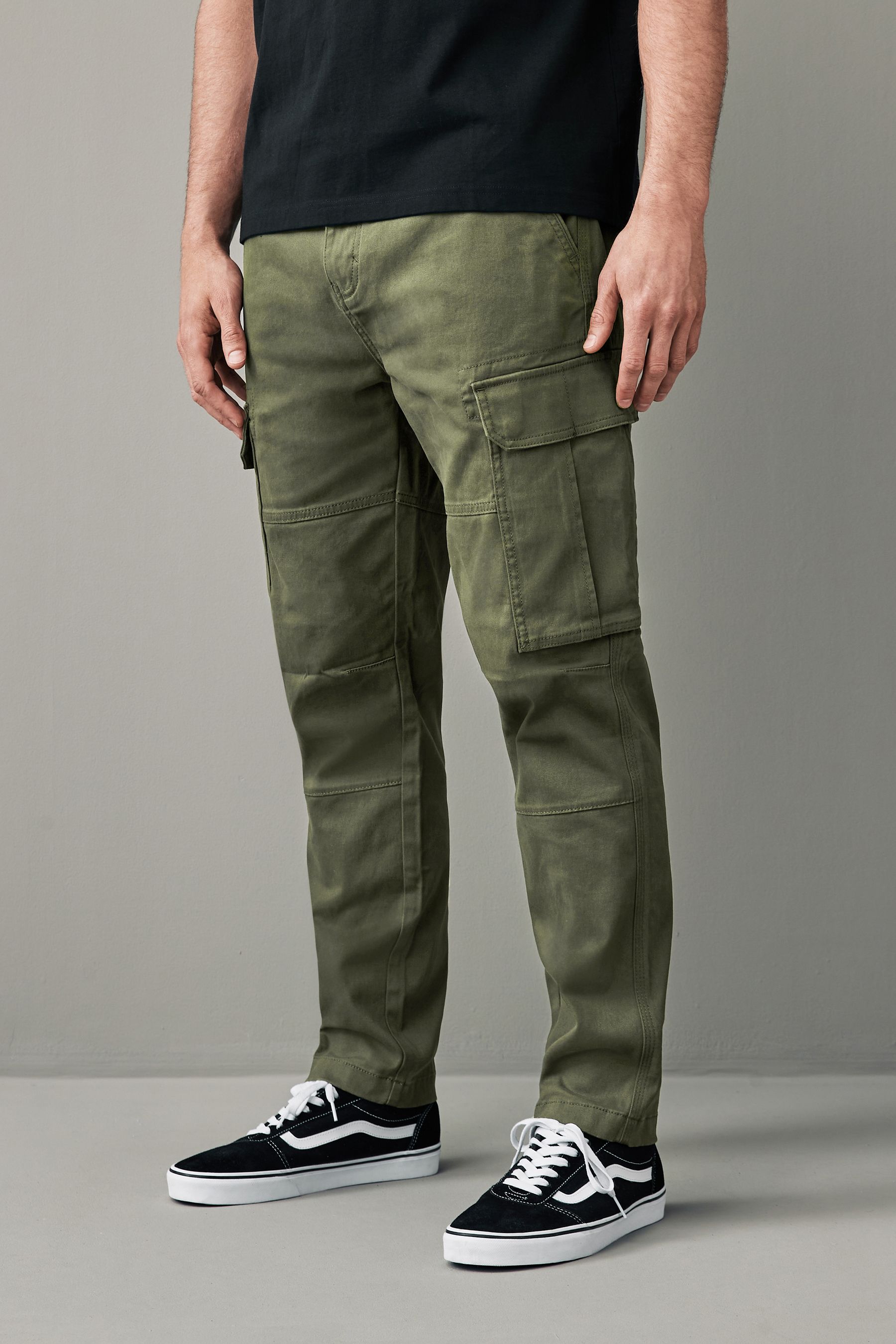 Khaki trousers cargo discount