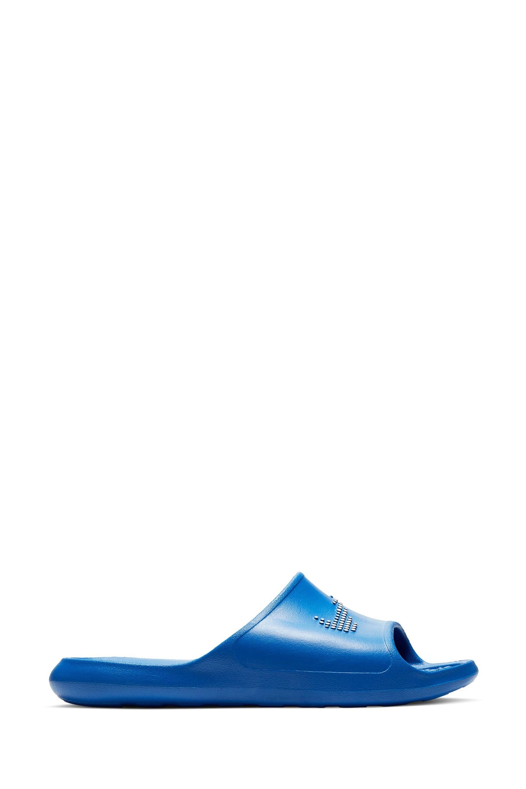 Buy Nike Blue White Victori One Sliders from the Next UK online shop