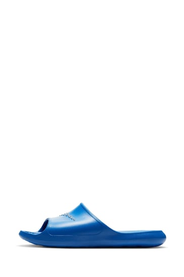 Nike Blue/White Victori One Sliders
