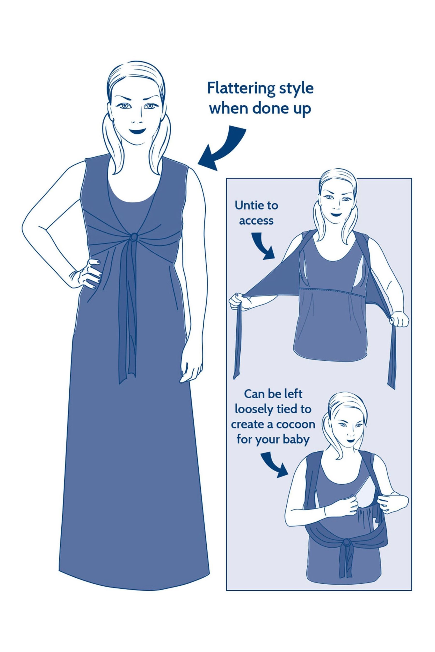 Buy JoJo Maman Robe longue de maternite et d allaitement breton from Next Luxembourg