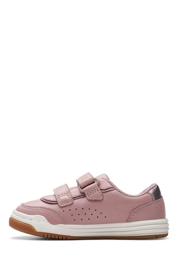 Clarks Pink Dusty Urban Solo Toddler Trainers