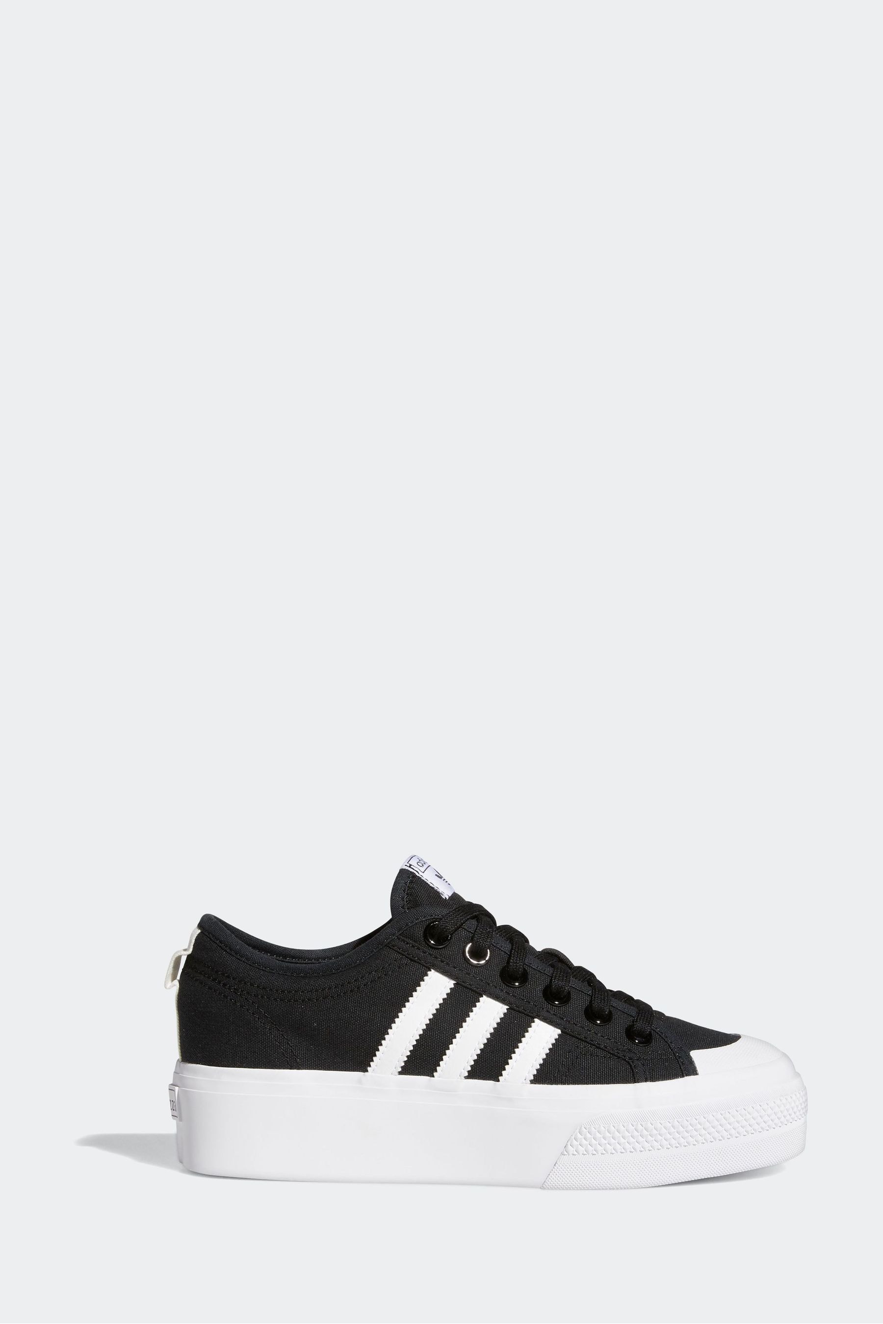 Adidas originals nizza trainers in black discount