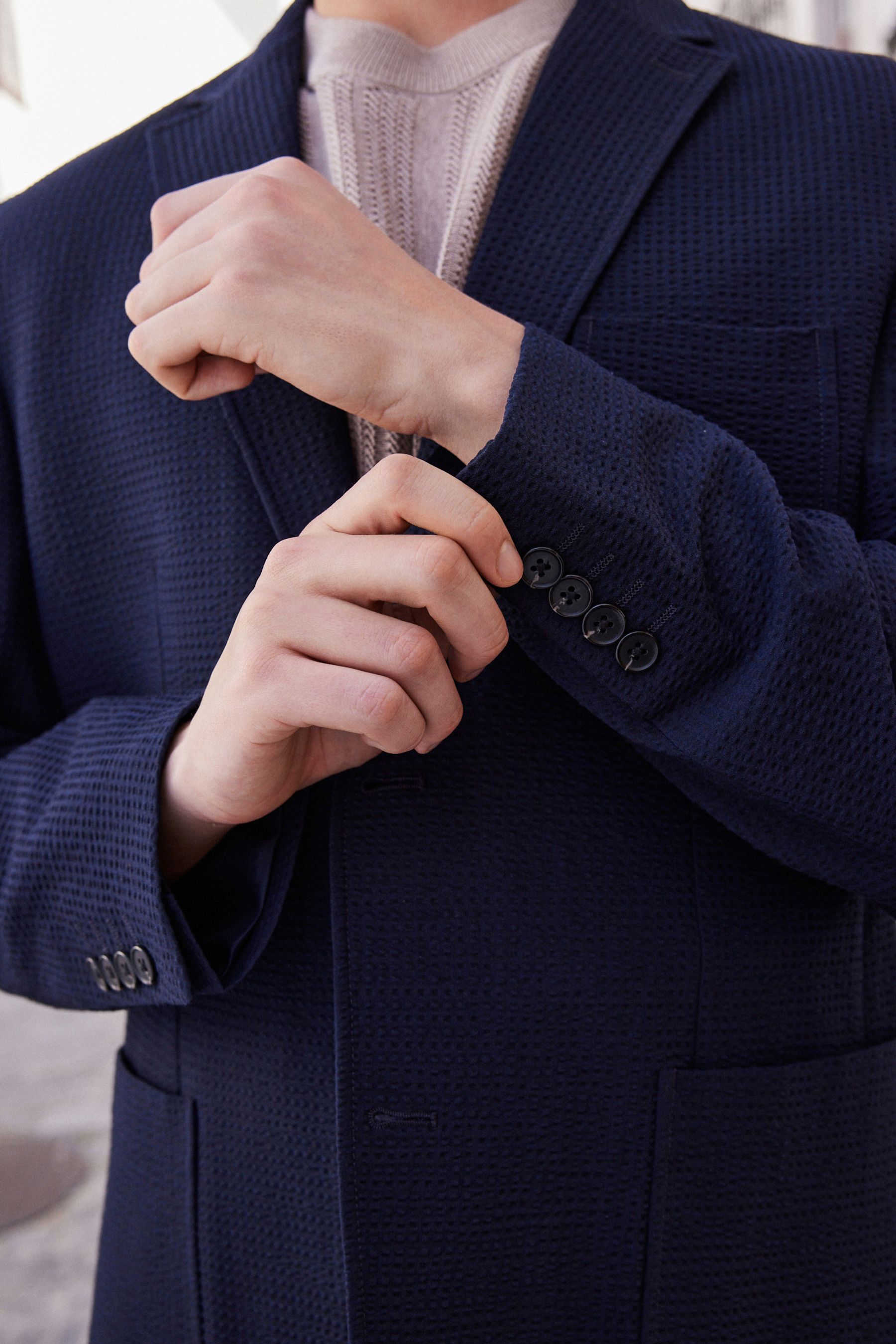 Uniqlo seersucker suit outlet
