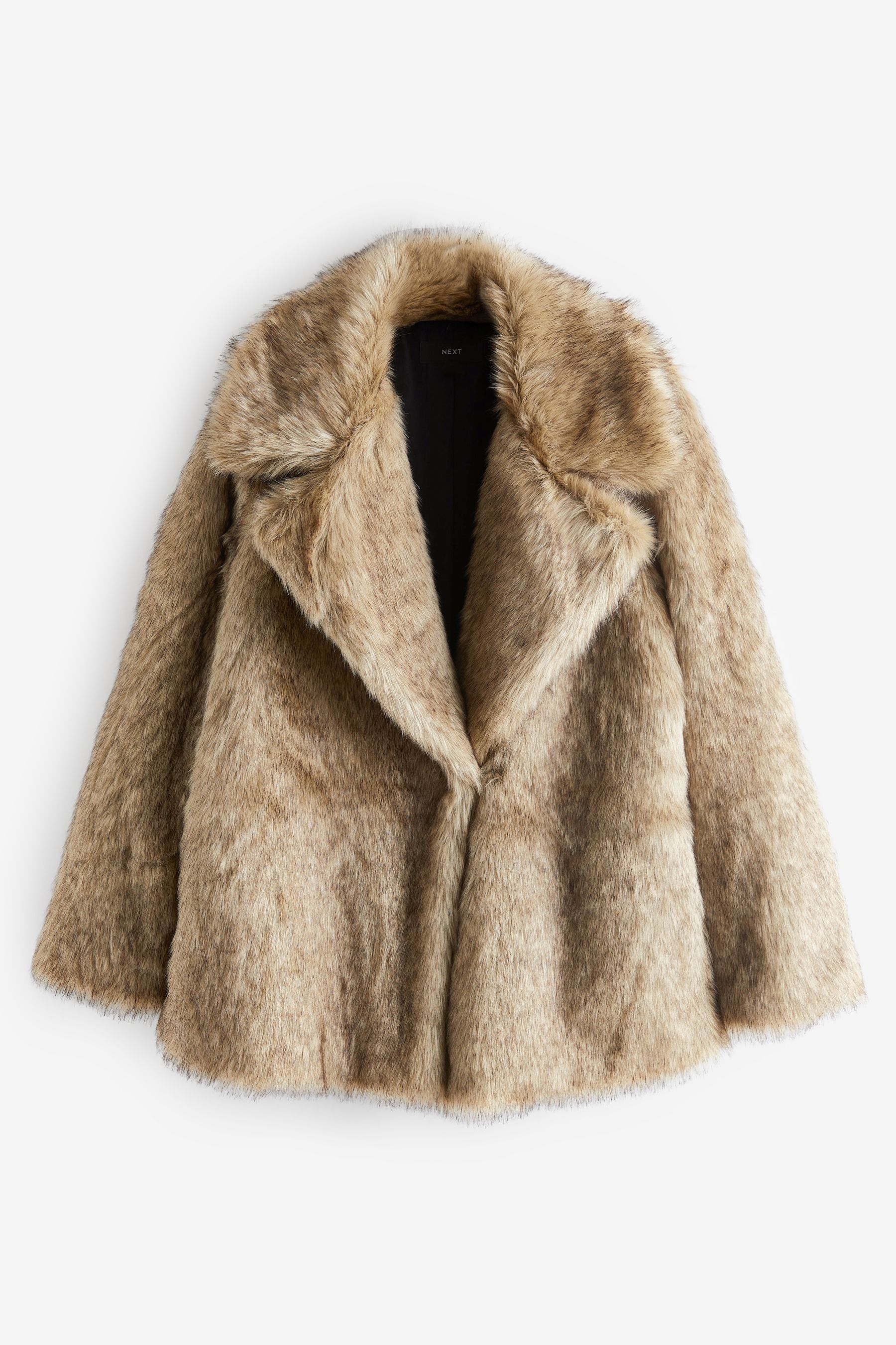 Buy Brown Faux Fur Jacket from Next Luxembourg