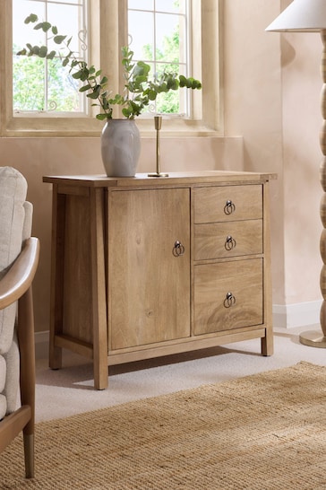 Natural Hector Mango Wood Small Sideboard