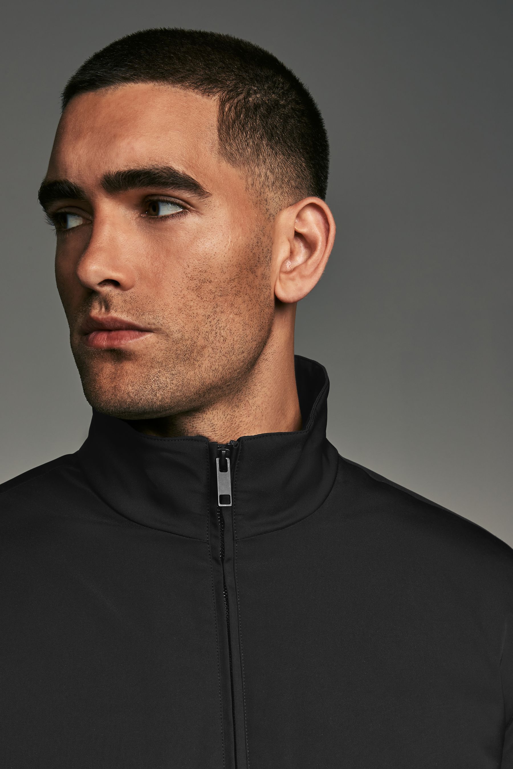 Buy Black Shower Resistant Padded Funnel Neck Coat from the Next UK online shop