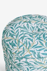 Clarke & Clarke William Morris Willow Boughs Teal Sicily Stool - Image 3 of 4