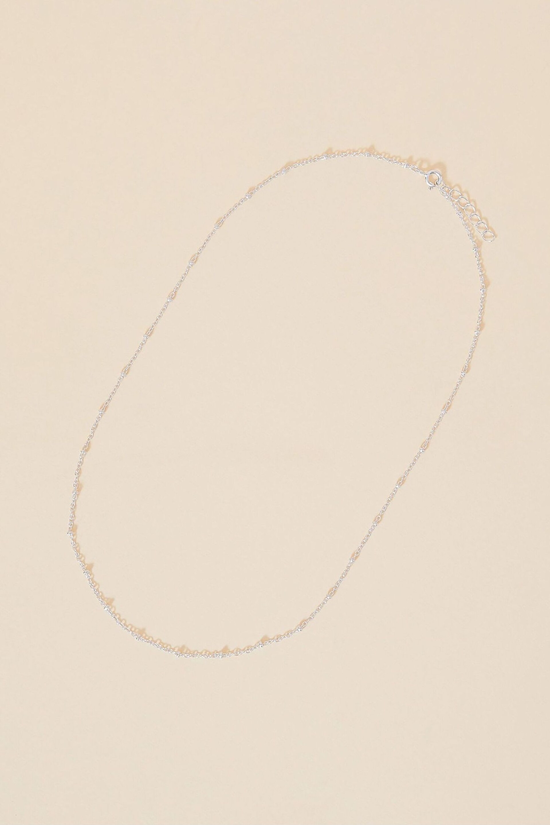 Accessorize Silver Tone Sterling Bobble Necklace - Image 1 of 3