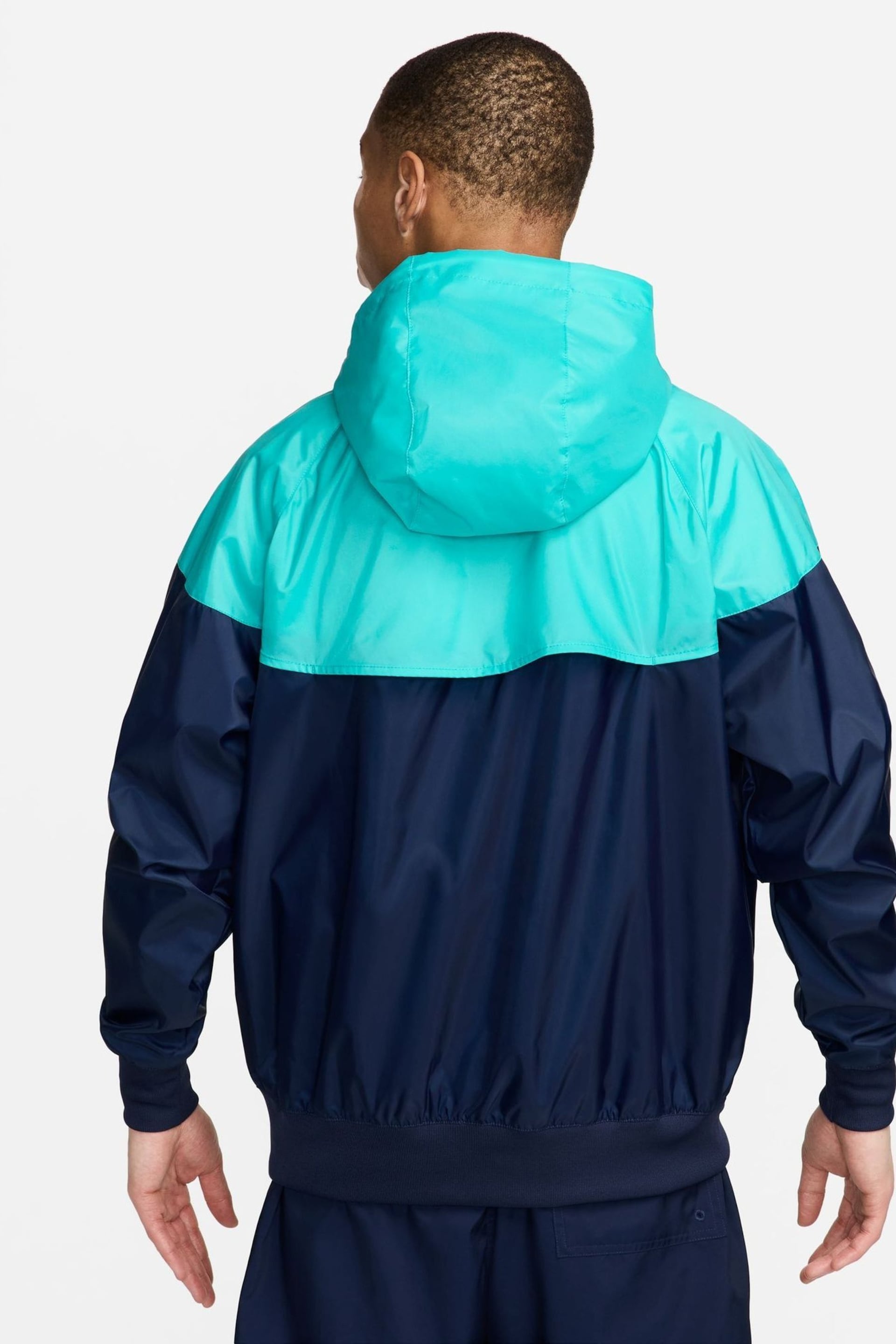 Nike Blue Sportswear Windrunner Hooded Jacket - Image 2 of 7