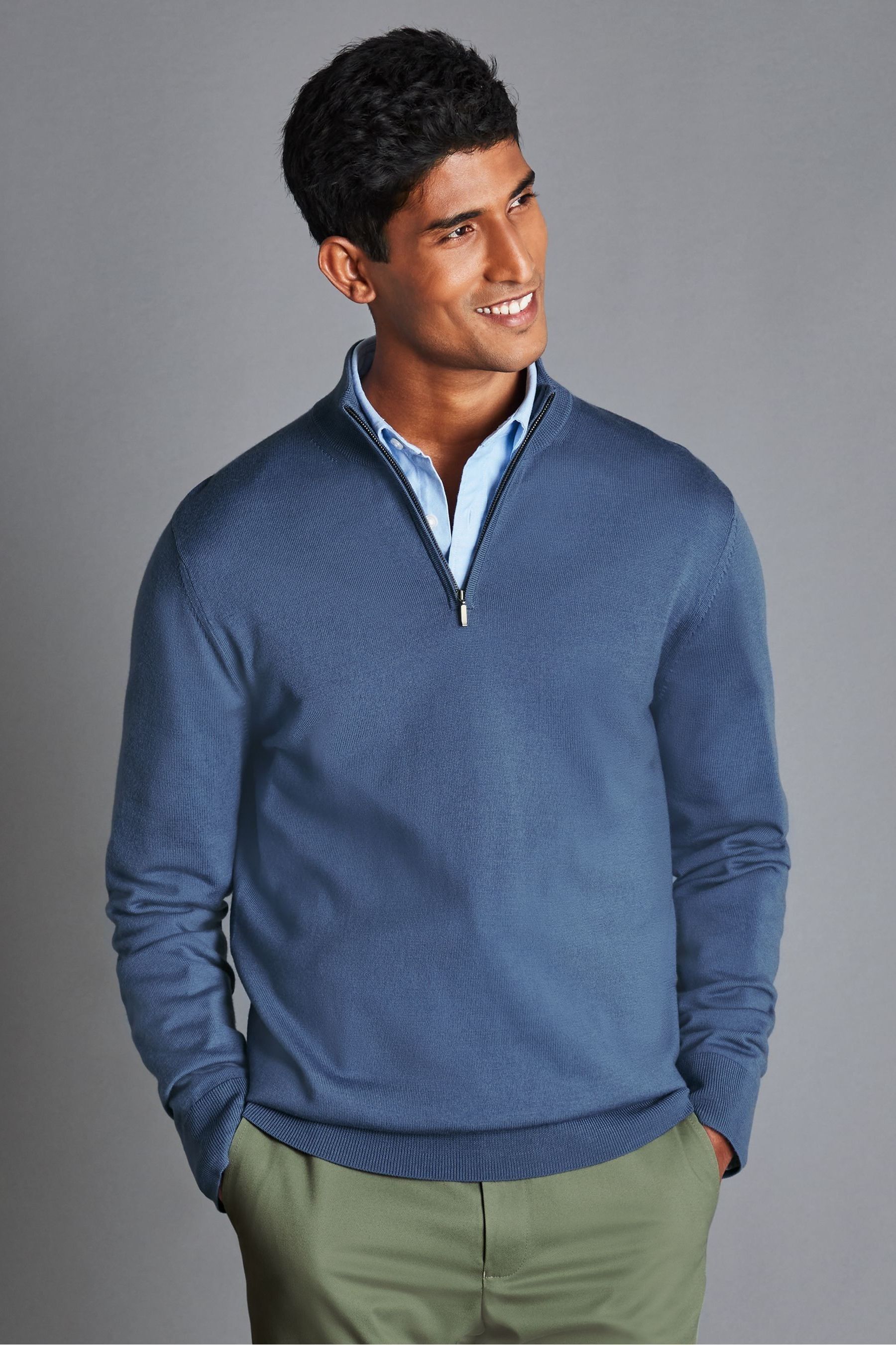 Charles tyrwhitt quarter zip clearance