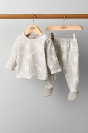 Mamas & Papas Brown 2 Piece Giraffe Textured Set - Image 4 of 4