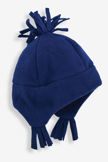 JoJo Maman Bébé Navy Polarfleece Pixie Hat