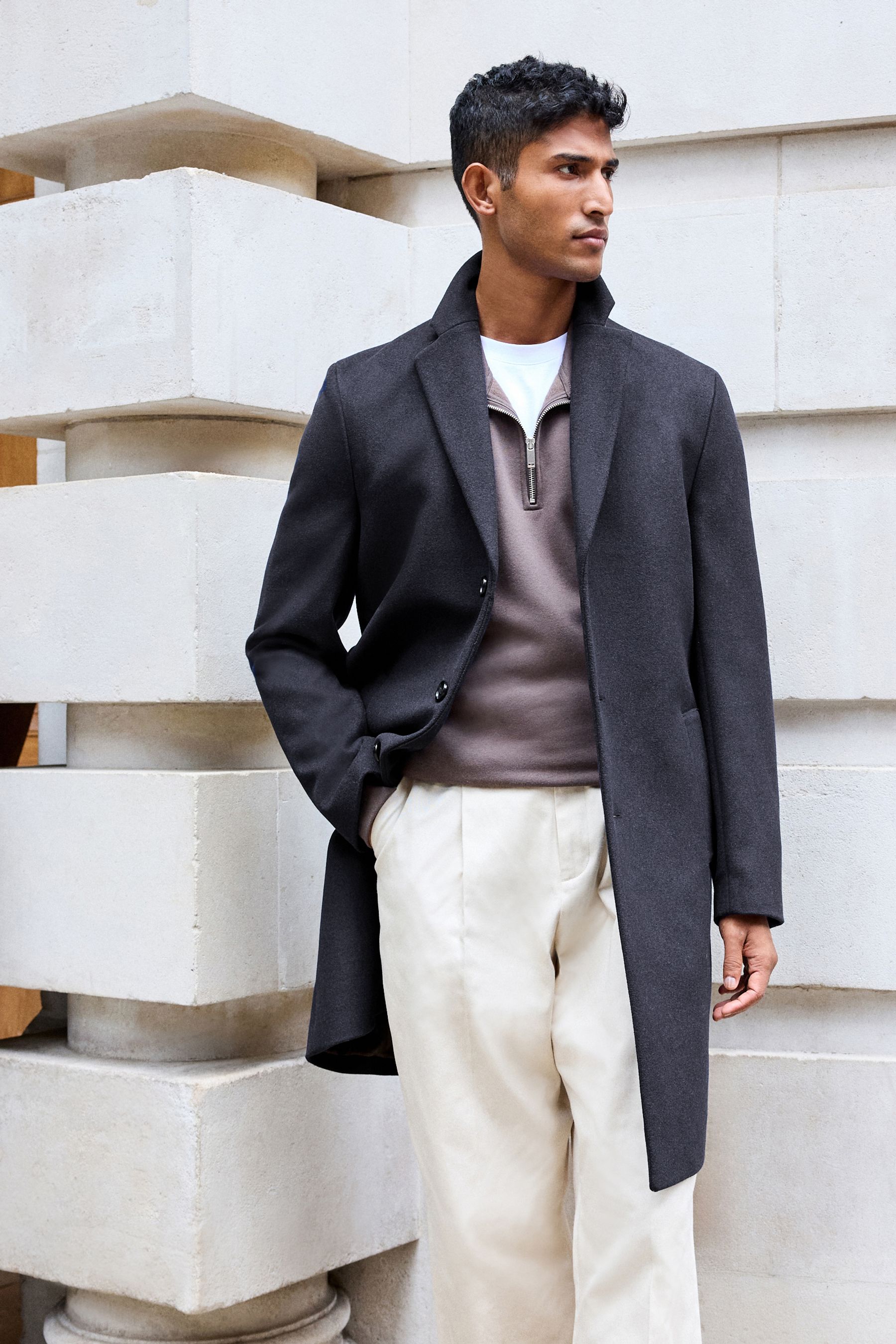Blue coat wool deals