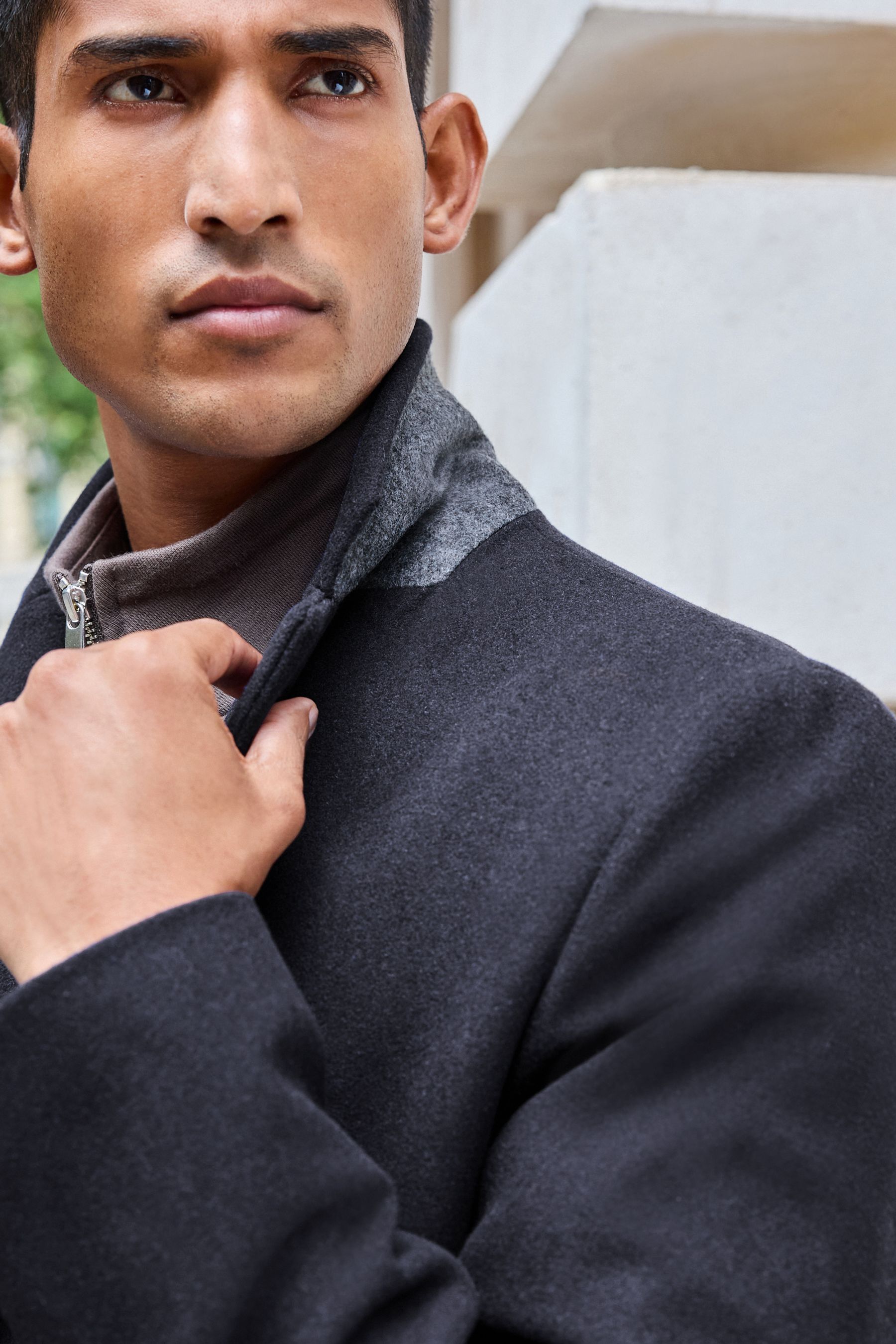 Blue epsom coat outlet
