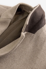 Neutral Epsom Overcoat with Wool - Image 3 of 5