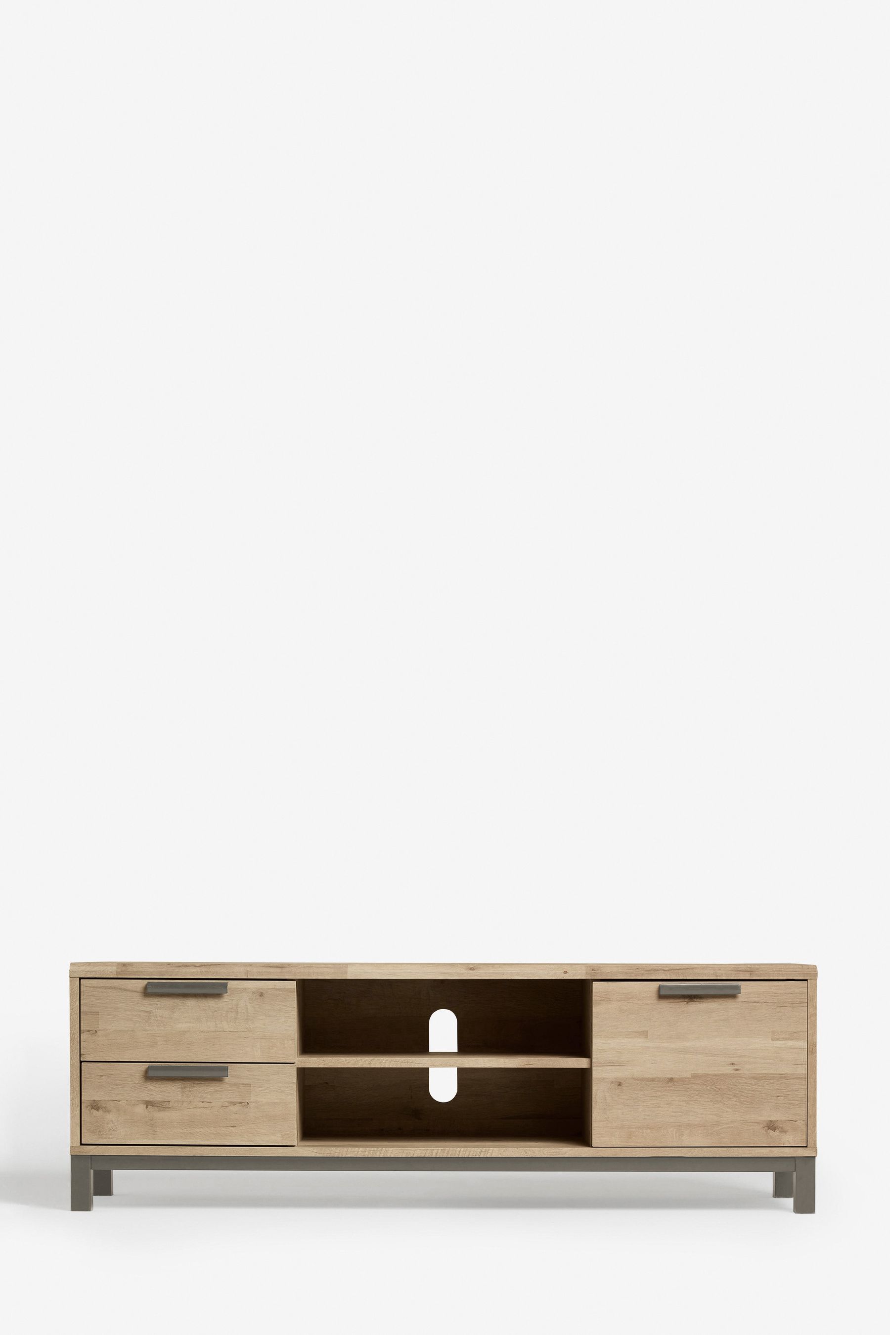 Light Bronx Up to 65 inch Oak Effect TV Unit