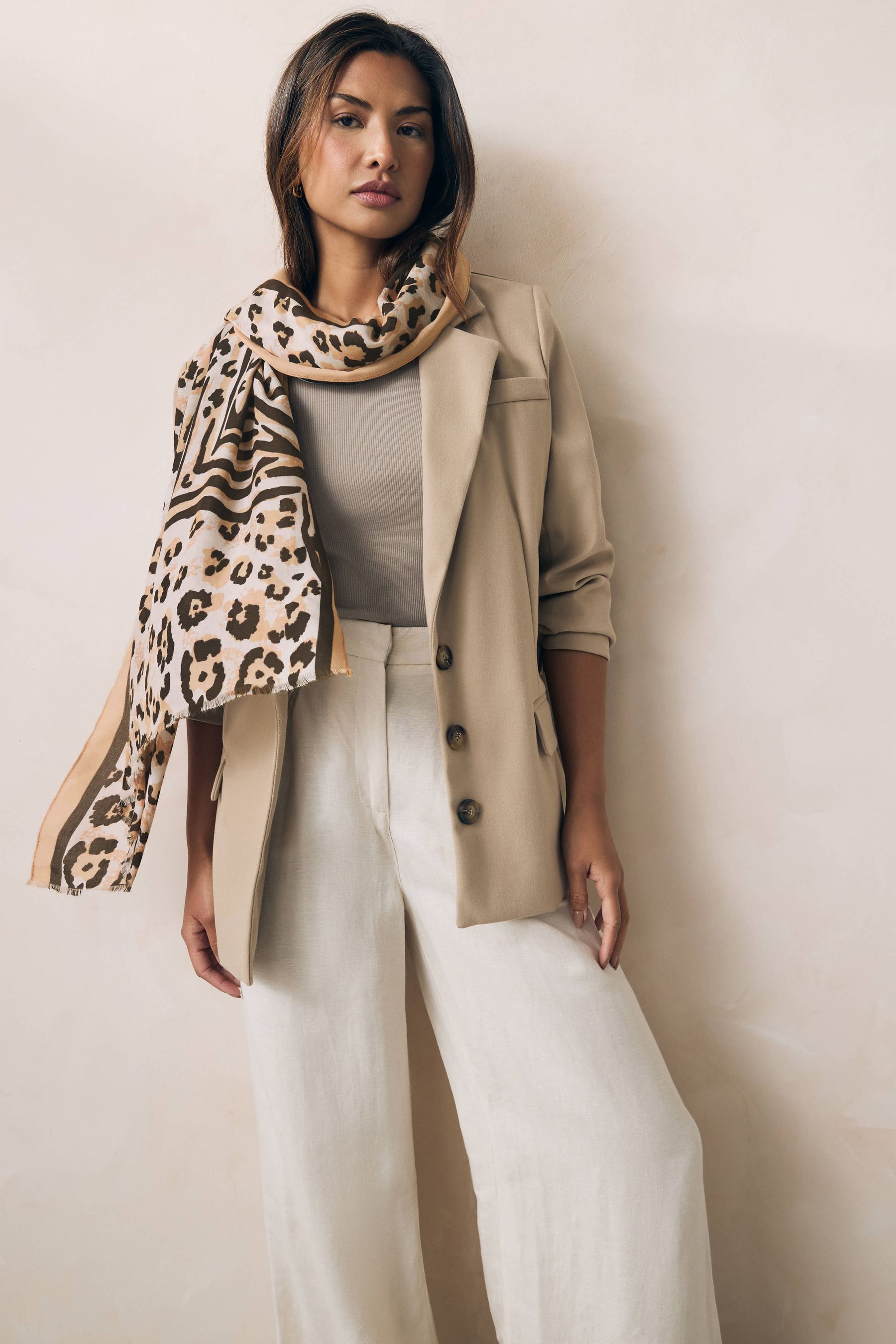 Buy Nude Animal Lightweight Scarf from the Next UK online shop