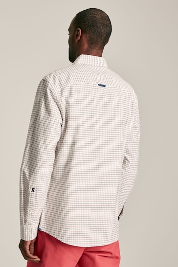 Joules Welford Cream/Red Cotton Check Shirt