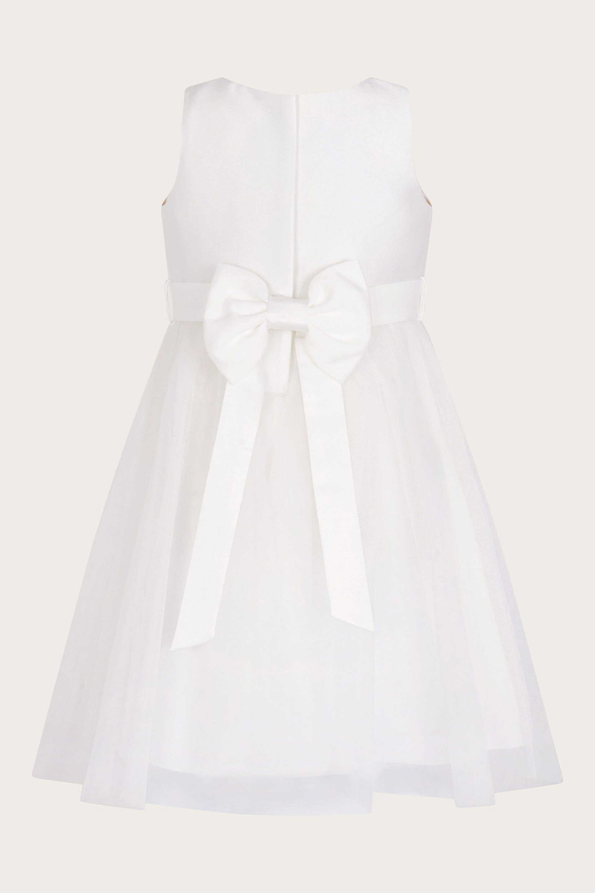 Monsoon Cream Baby Odette Alice Tulle Dress - Image 2 of 3