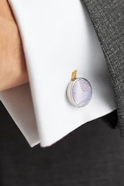 Light Pink Tie, Pocket Square and Cufflinks Gift Box Set - Image 4 of 4