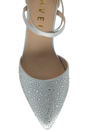 Ravel Silver Strappy Diamante Court Shoes - Image 4 of 4