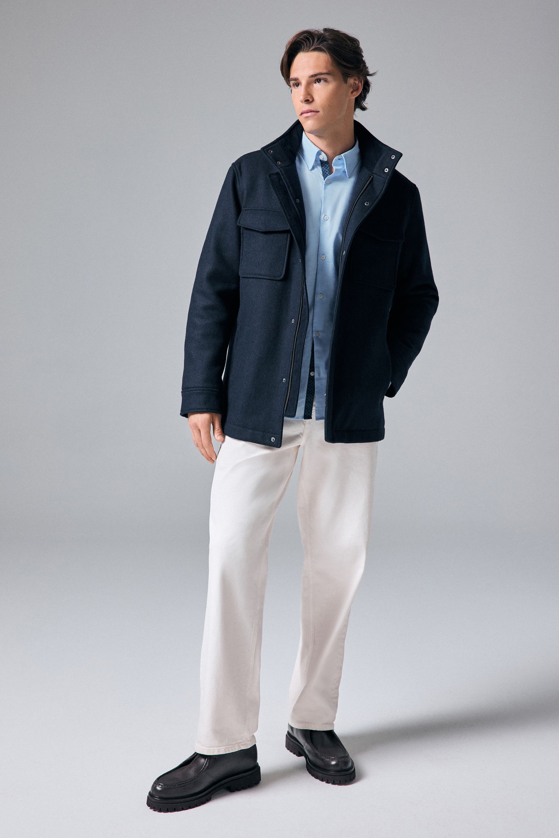 Mens navy padded coat store