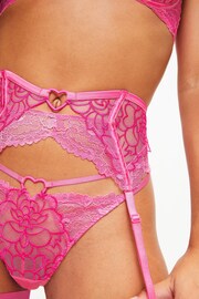 Ann Summers Pink New Romance Waspie Suspender Belt - Image 3 of 4