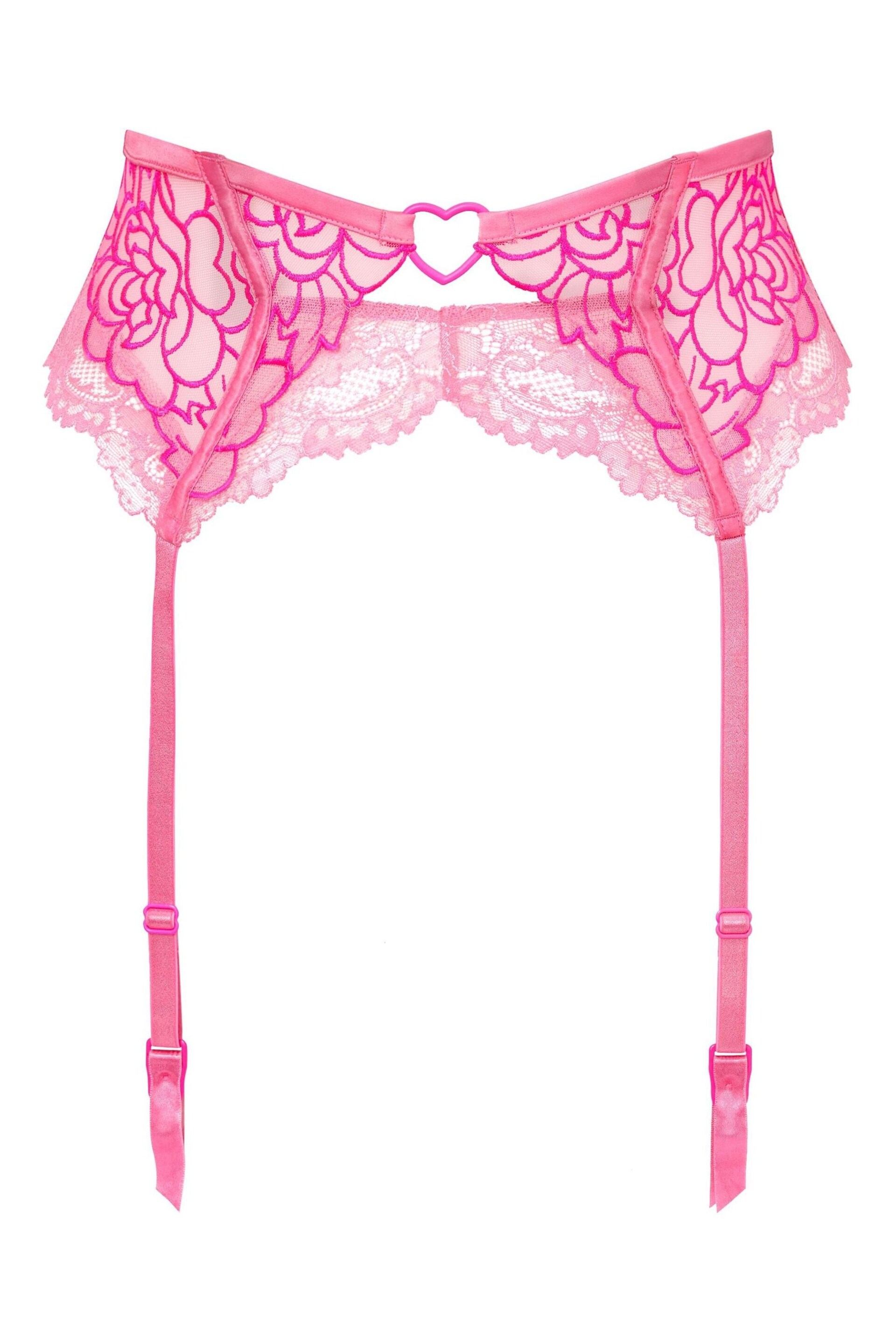 Ann Summers Pink New Romance Waspie Suspender Belt - Image 4 of 4