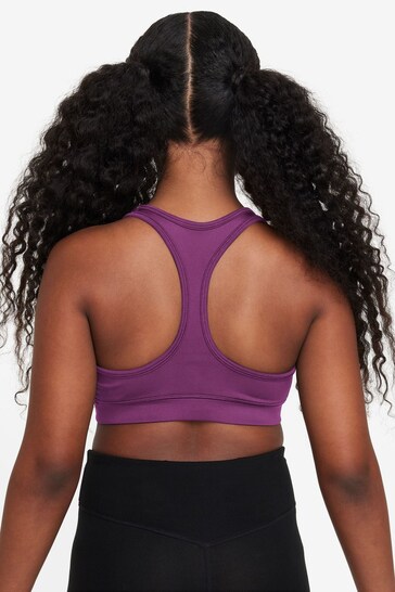 Nike Purple Dri-FIT Swoosh Support Bra