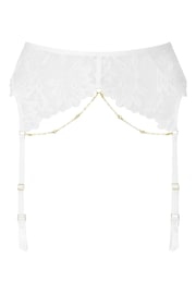 Ann Summers Ivory Angelic Floral Embroidery White Suspender Belt - Image 5 of 5