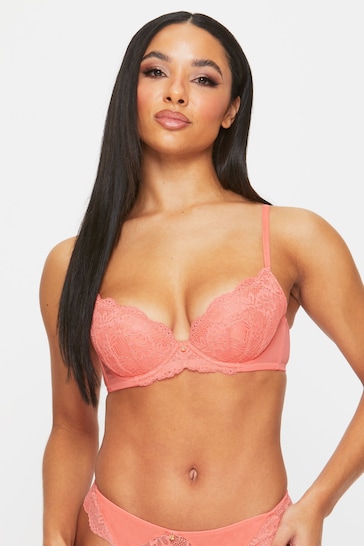 Ann Summers Orange Sexy Lace Planet Padded Plunge Bra