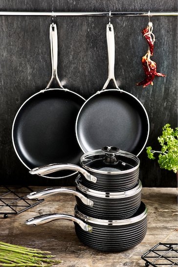 Black Bronx 5 piece pan set Non-Stick Cookware