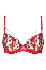 Ann Summers Red Locket Heart Non Pad Balcony Bra - Image 7 of 8