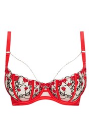 Ann Summers Red Locket Heart Non Pad Balcony Bra - Image 8 of 8