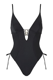 Ann Summers Black Miami Dreams Non Padded Soft Swimsuit - Image 4 of 4