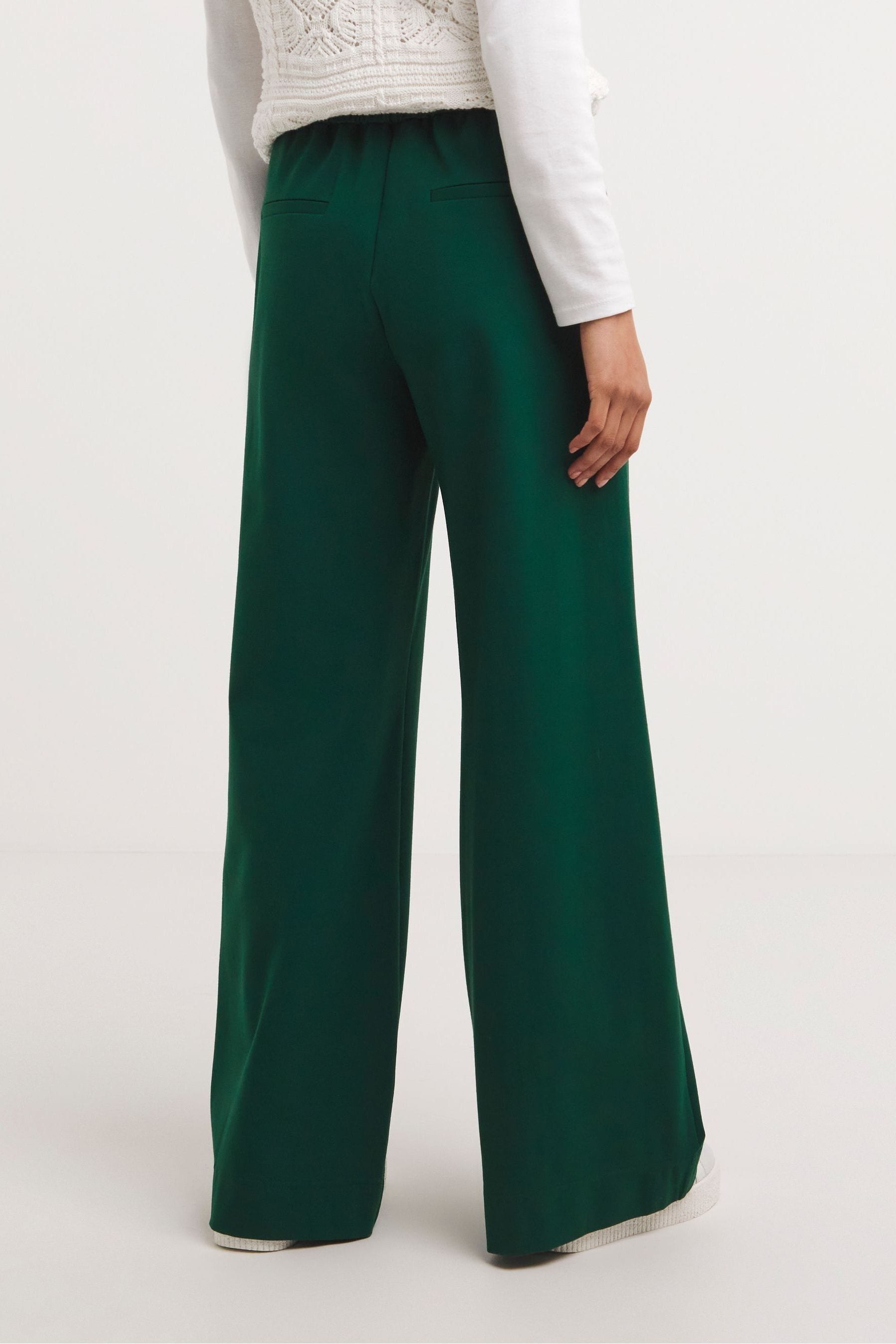 Black Tailored Wide Leg Trousers | J D Williams