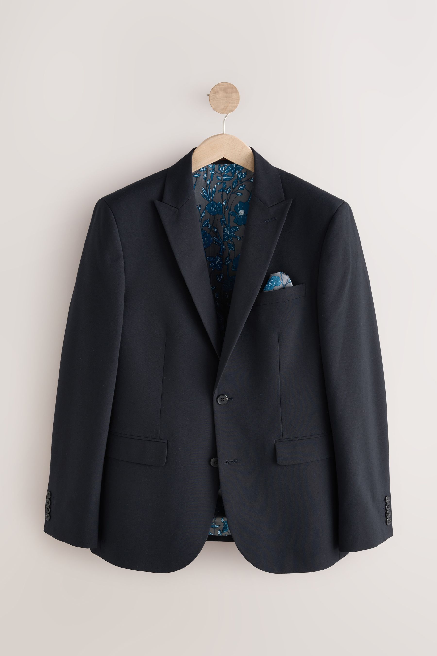 Next navy suit sales jacket