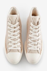 Converse Neutral Fleece Lined Chuck Taylor All Star Lift Trainers - Image 5 of 9