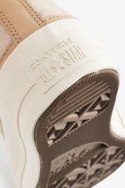 Converse Neutral Fleece Lined Chuck Taylor All Star Lift Trainers - Image 8 of 9