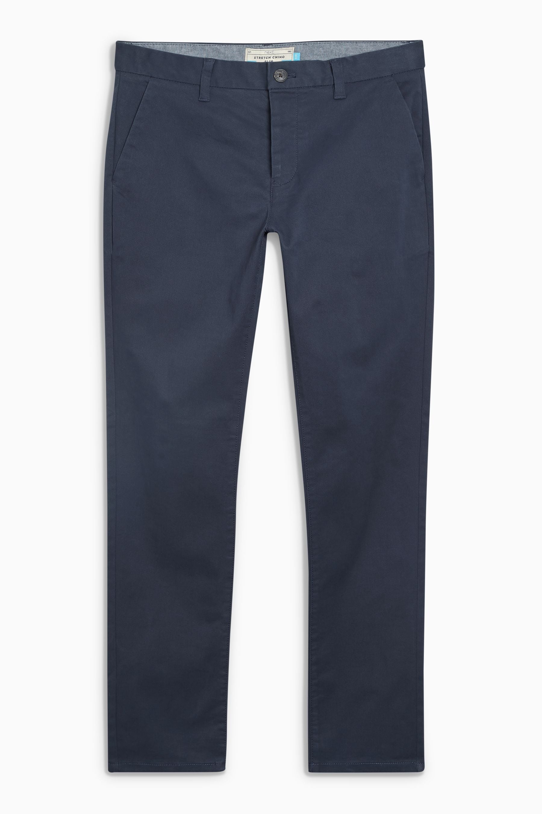 Navy blue chino trousers 2025
