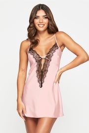 Ann Summers Pale Pink Cherryann Satin Chemise Slip Nightie - Image 1 of 5