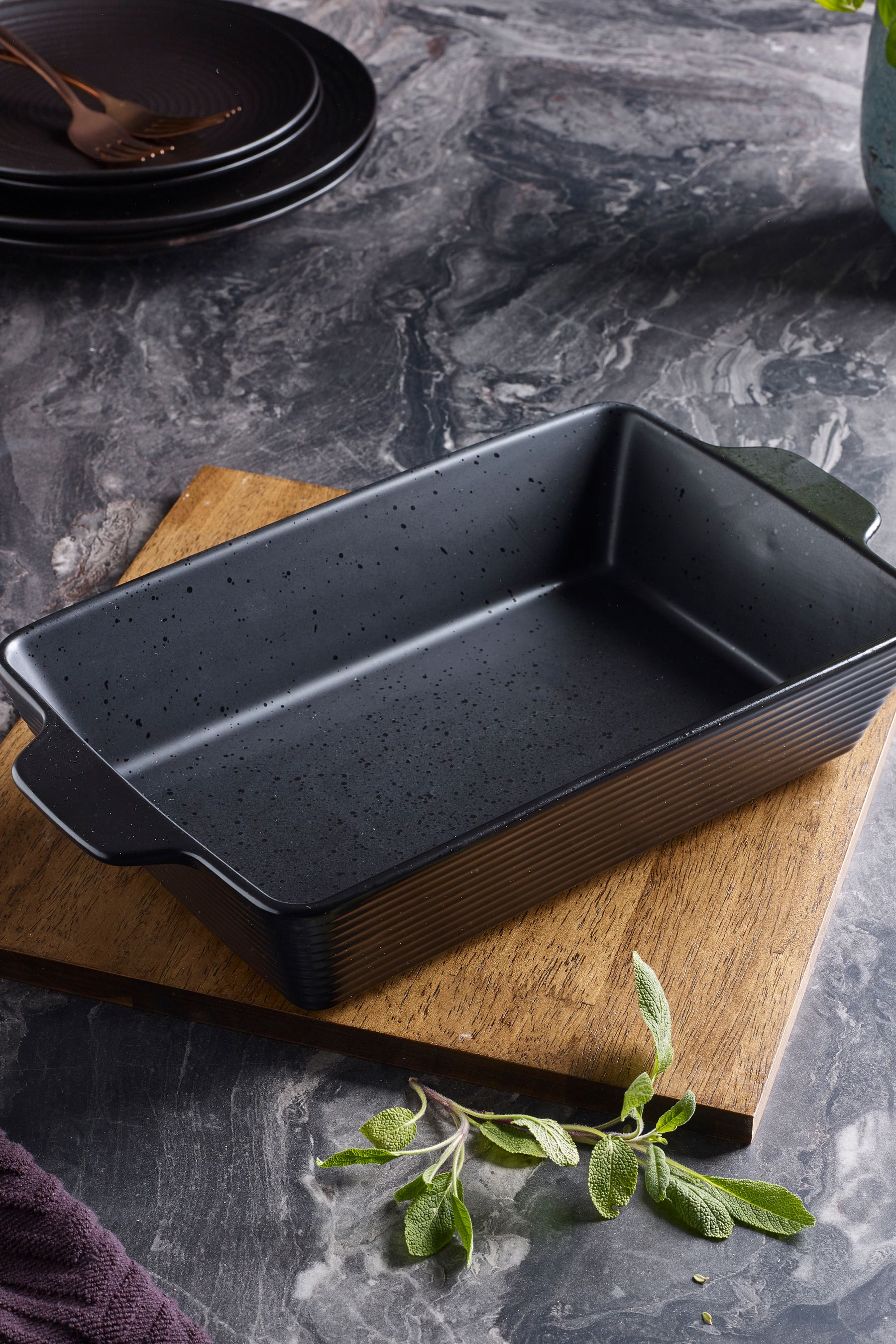 Buy Black Bronx Large roasting dish Cookware from the Next UK online shop