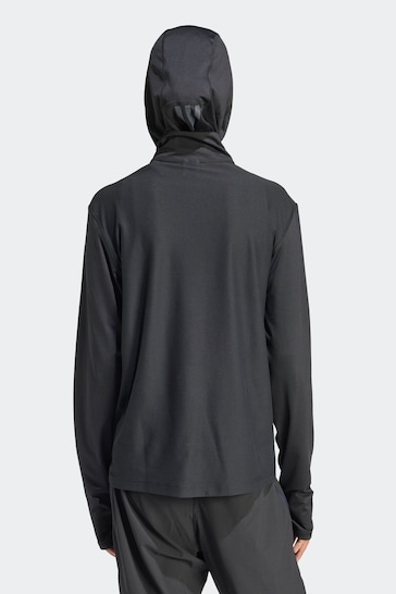 adidas Black Own The Run Half-Zip Sweatshirt