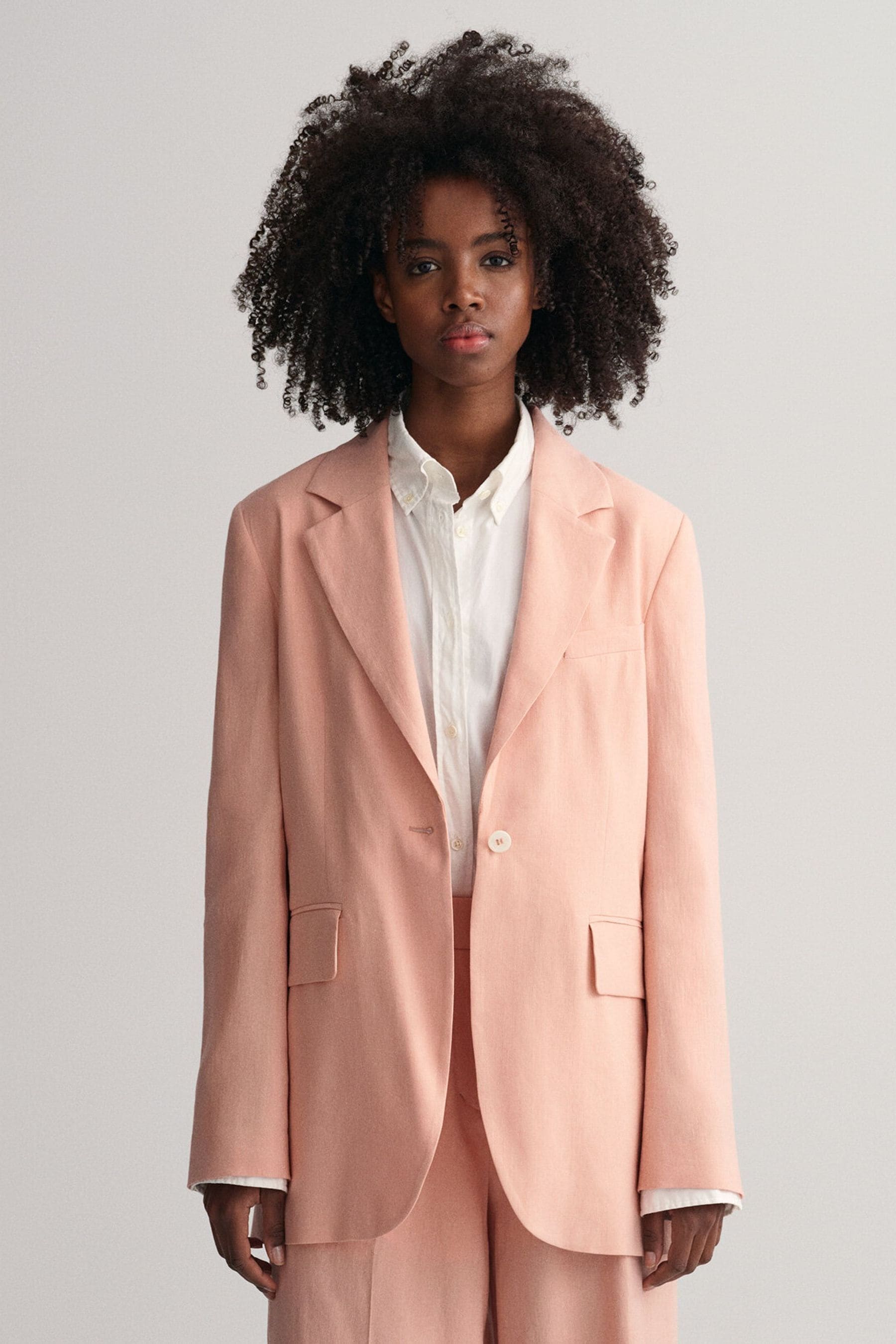 Buy GANT Orange Stretch Linen Blazer from Next Luxembourg