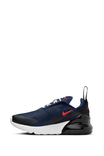 Nike Navy Air Max 270 Junior Trainers