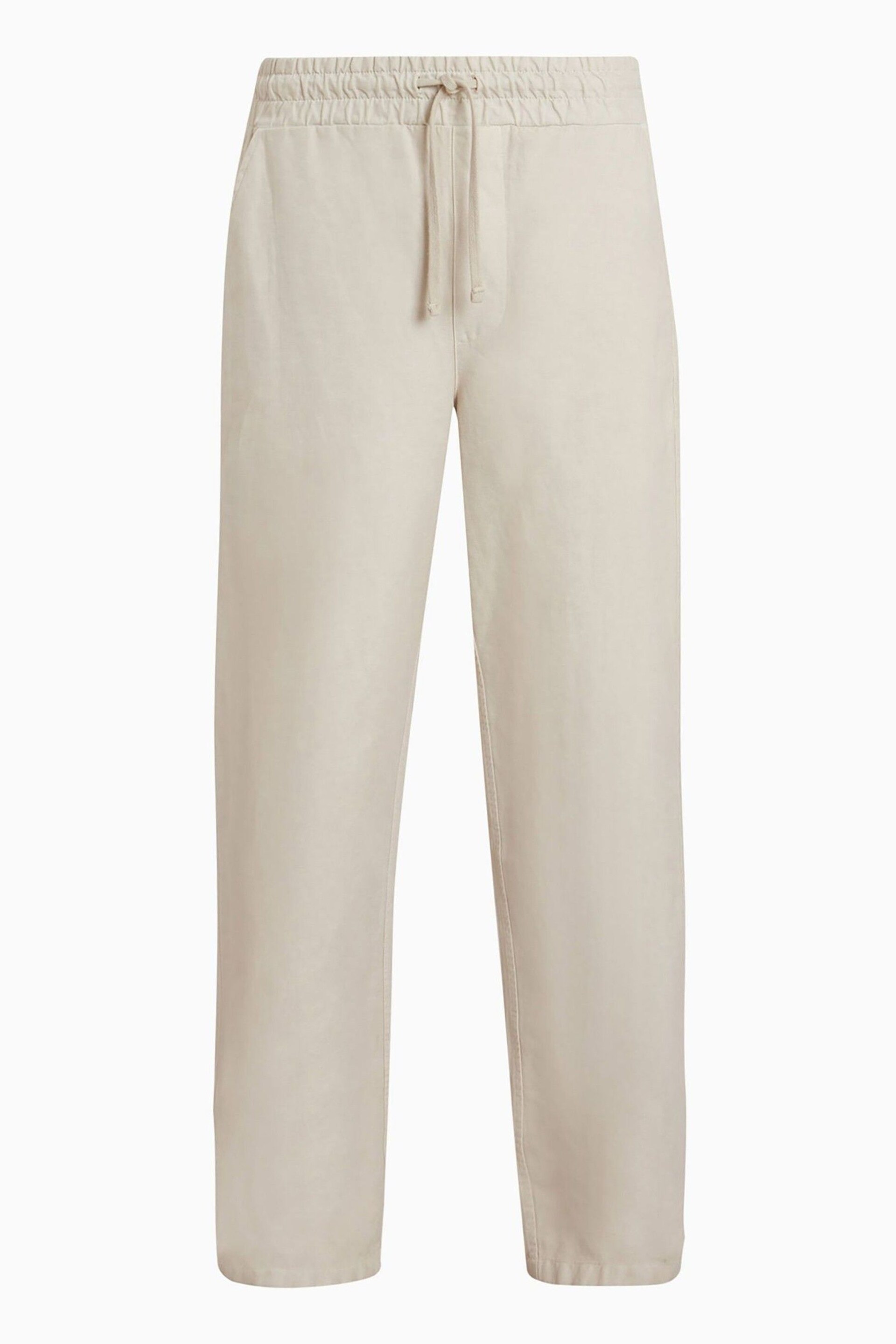 AllSaints Cream Hanbury Trousers - Image 4 of 6