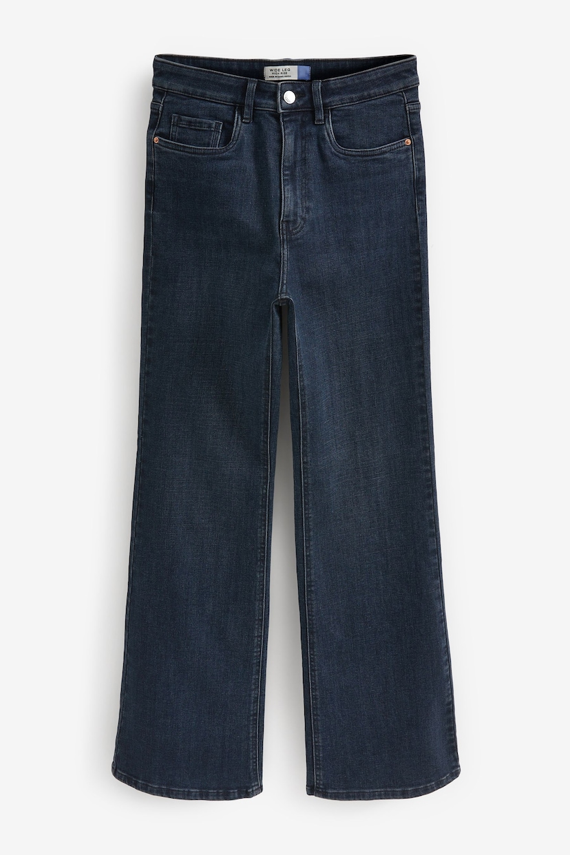 Inky Blue Wide Leg Jeans - Image 6 of 7